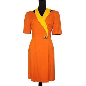 Vintage 1990s  Bright Bold  Suit Dress